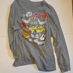 Central Perk Gray Kids Long Sleeve Shirt